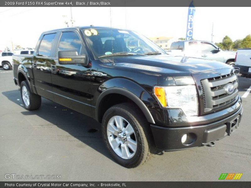 Black / Black/Black 2009 Ford F150 FX4 SuperCrew 4x4