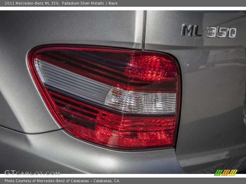 Palladium Silver Metallic / Black 2011 Mercedes-Benz ML 350