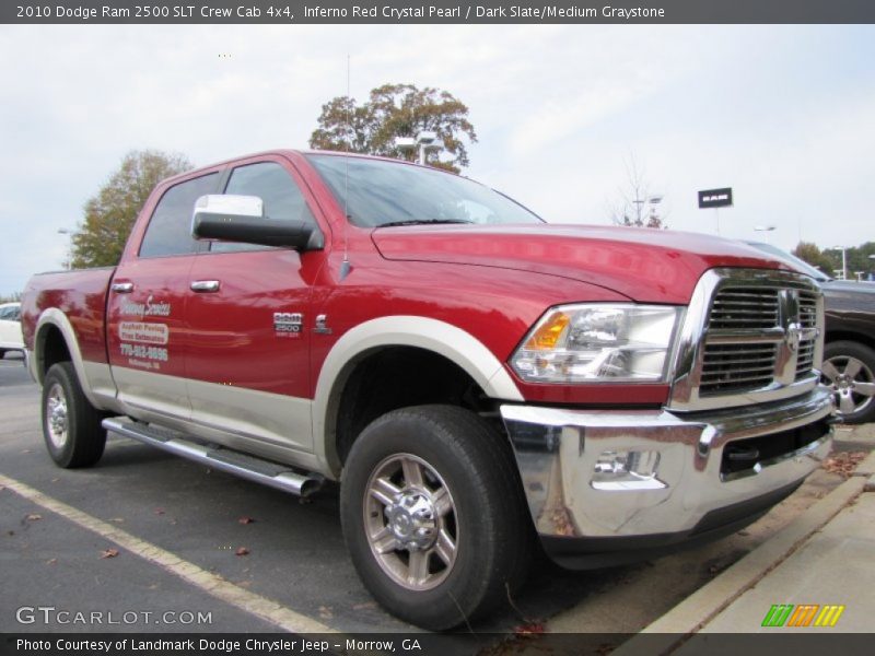 Inferno Red Crystal Pearl / Dark Slate/Medium Graystone 2010 Dodge Ram 2500 SLT Crew Cab 4x4