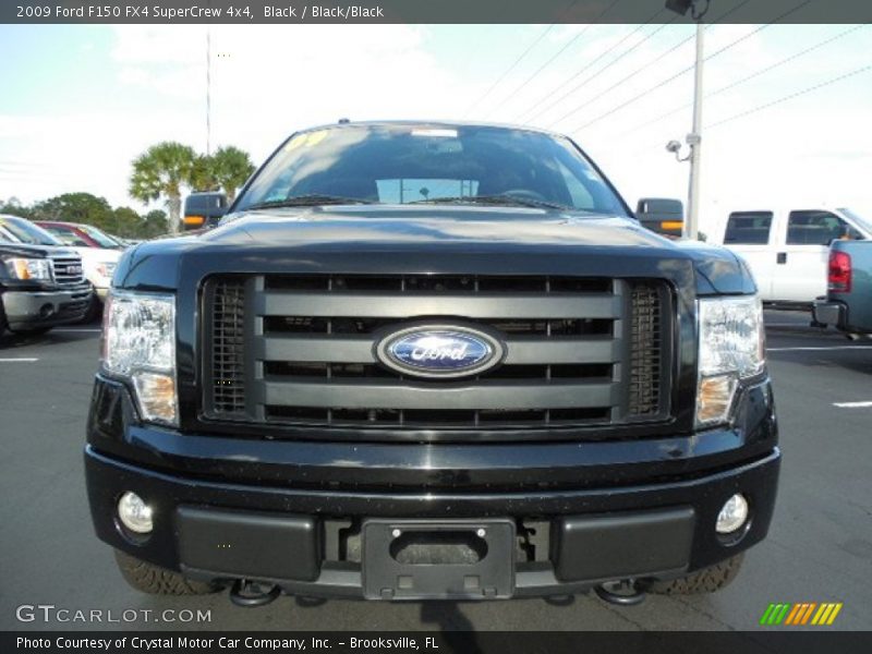 Black / Black/Black 2009 Ford F150 FX4 SuperCrew 4x4
