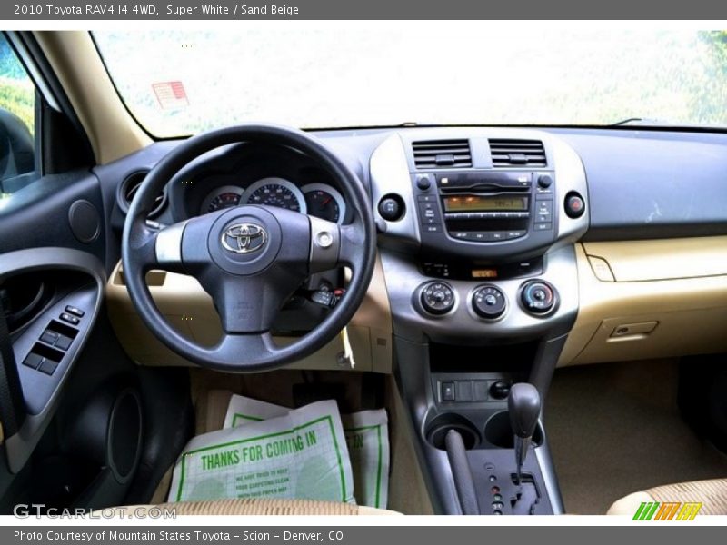 Super White / Sand Beige 2010 Toyota RAV4 I4 4WD