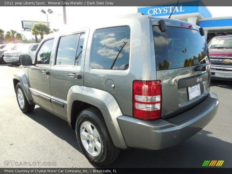 Mineral Gray Metallic / Dark Slate Gray 2012 Jeep Liberty Sport