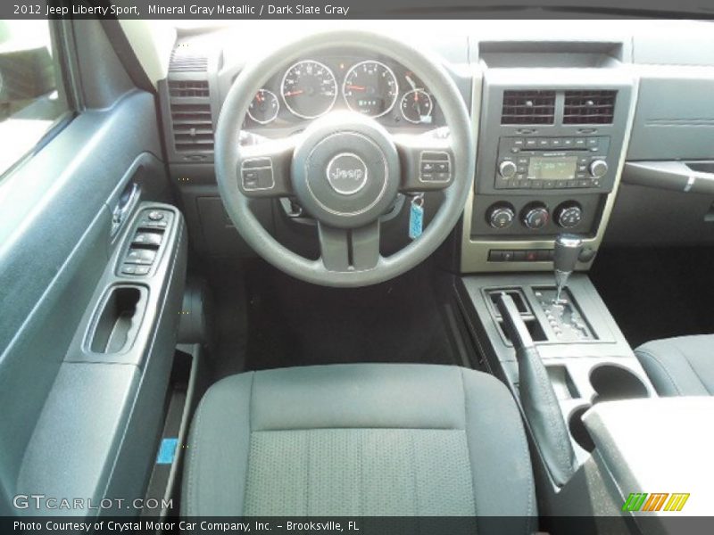 Mineral Gray Metallic / Dark Slate Gray 2012 Jeep Liberty Sport