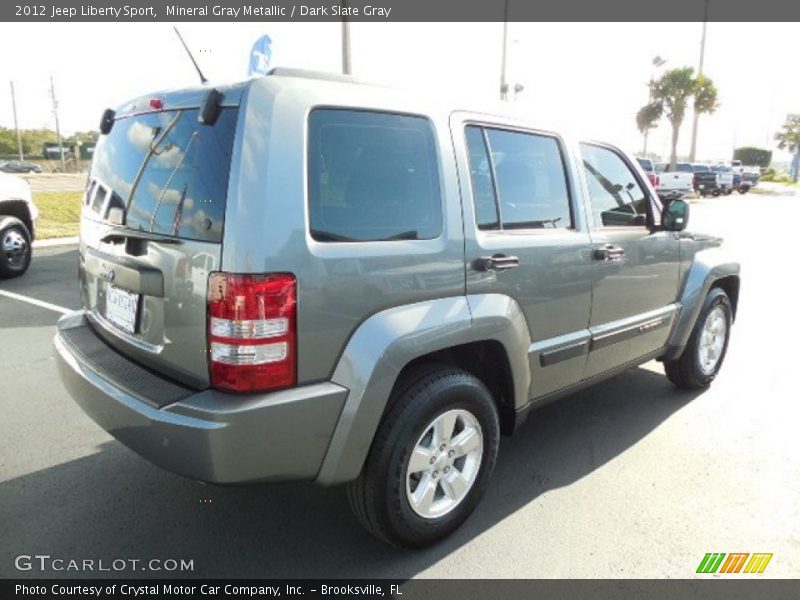 Mineral Gray Metallic / Dark Slate Gray 2012 Jeep Liberty Sport