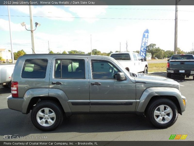 Mineral Gray Metallic / Dark Slate Gray 2012 Jeep Liberty Sport