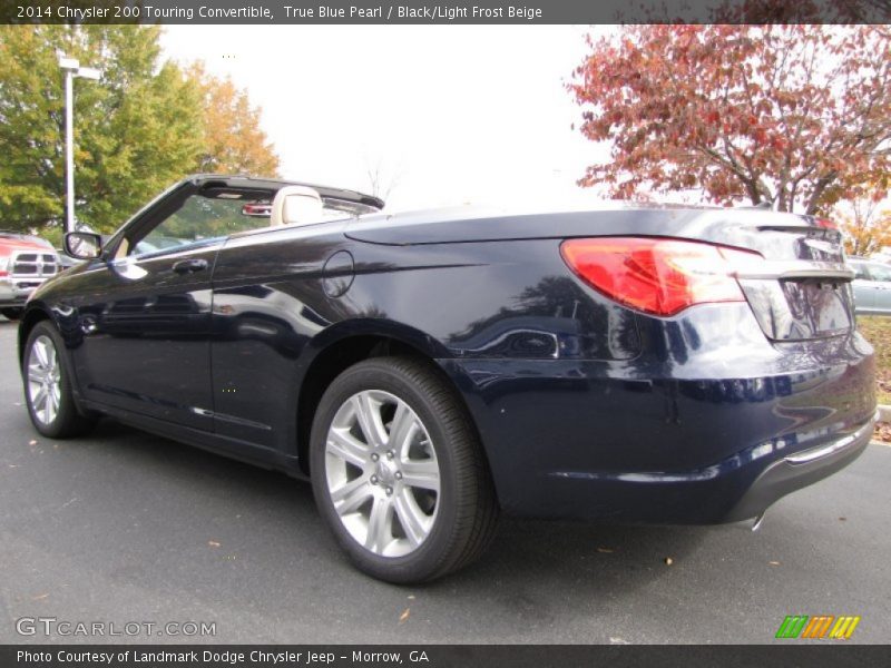 True Blue Pearl / Black/Light Frost Beige 2014 Chrysler 200 Touring Convertible