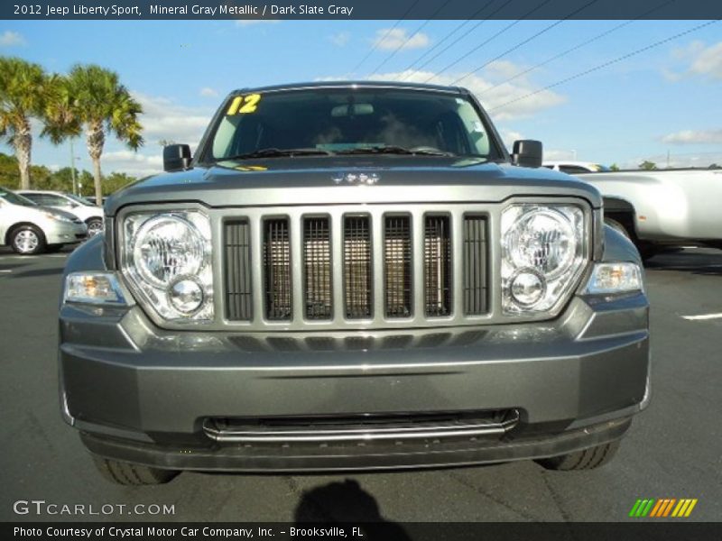 Mineral Gray Metallic / Dark Slate Gray 2012 Jeep Liberty Sport