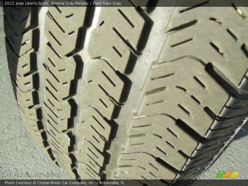 Mineral Gray Metallic / Dark Slate Gray 2012 Jeep Liberty Sport