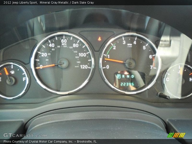 Mineral Gray Metallic / Dark Slate Gray 2012 Jeep Liberty Sport