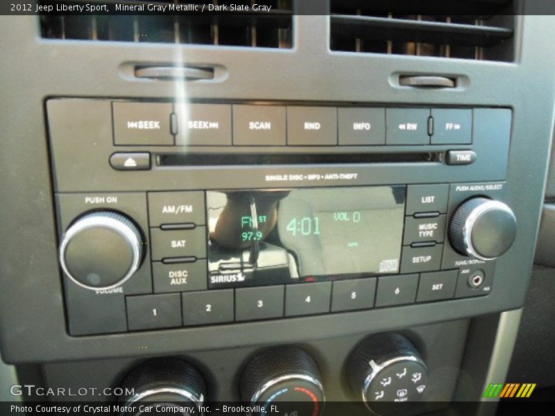 Mineral Gray Metallic / Dark Slate Gray 2012 Jeep Liberty Sport