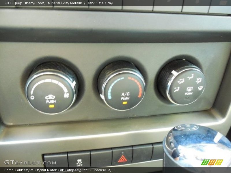 Mineral Gray Metallic / Dark Slate Gray 2012 Jeep Liberty Sport