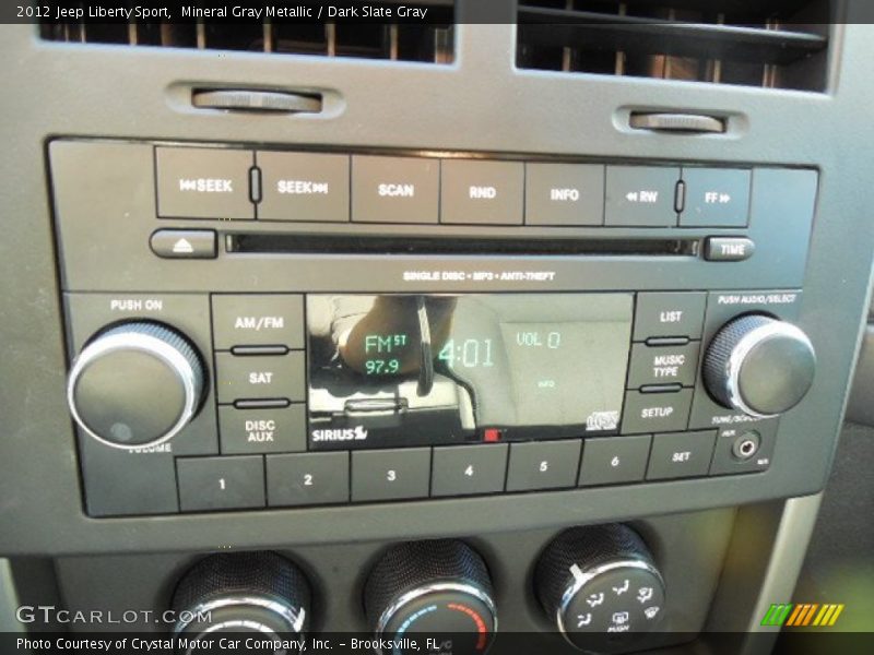Mineral Gray Metallic / Dark Slate Gray 2012 Jeep Liberty Sport