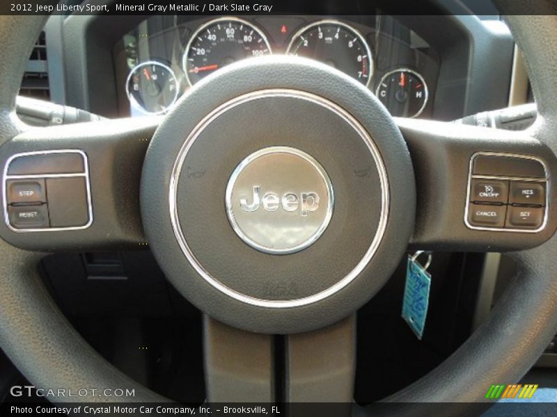 Mineral Gray Metallic / Dark Slate Gray 2012 Jeep Liberty Sport