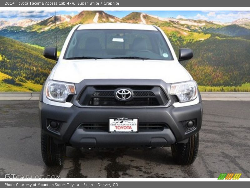 Super White / Graphite 2014 Toyota Tacoma Access Cab 4x4