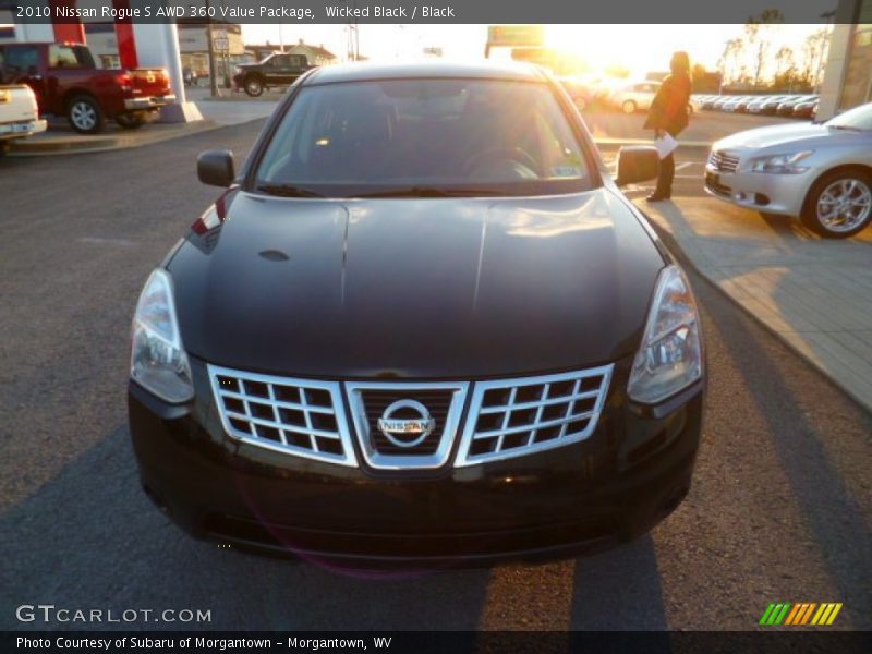 Wicked Black / Black 2010 Nissan Rogue S AWD 360 Value Package