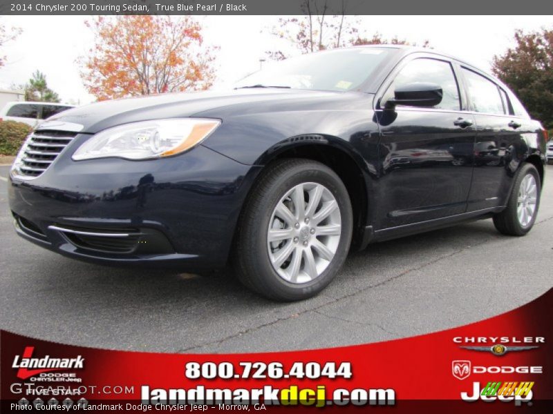 True Blue Pearl / Black 2014 Chrysler 200 Touring Sedan