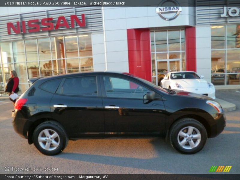 Wicked Black / Black 2010 Nissan Rogue S AWD 360 Value Package