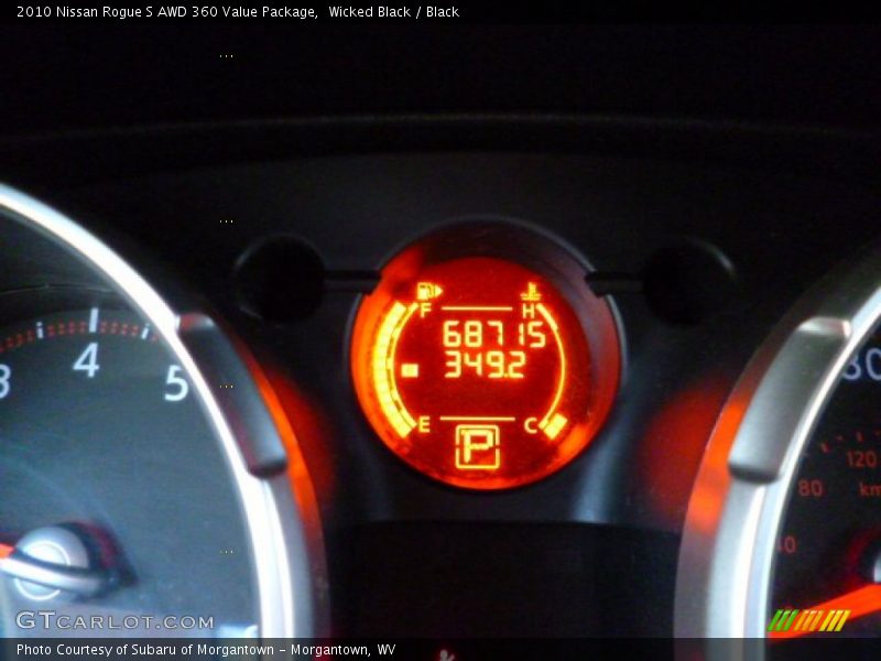 Wicked Black / Black 2010 Nissan Rogue S AWD 360 Value Package