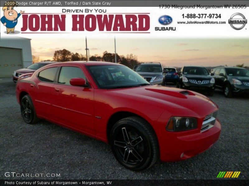 TorRed / Dark Slate Gray 2010 Dodge Charger R/T AWD
