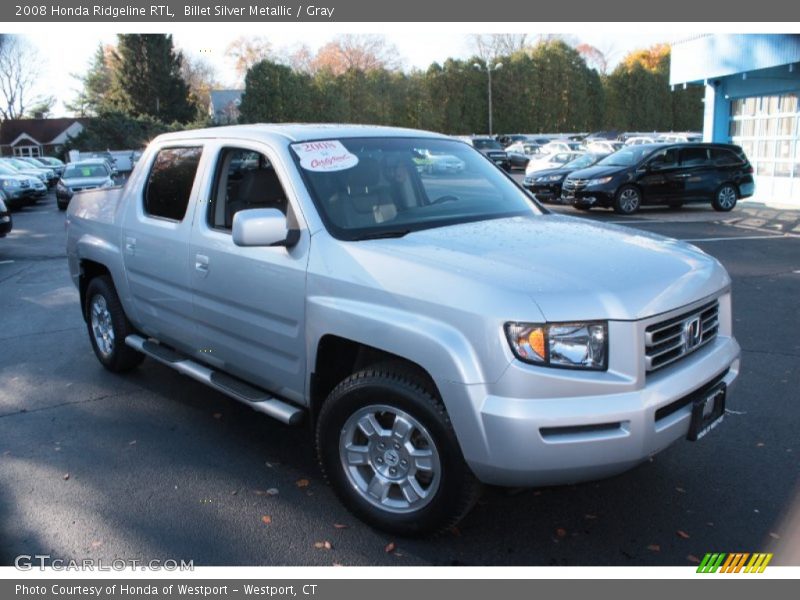Billet Silver Metallic / Gray 2008 Honda Ridgeline RTL