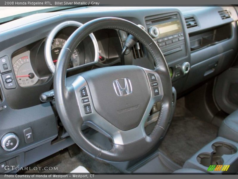 Billet Silver Metallic / Gray 2008 Honda Ridgeline RTL