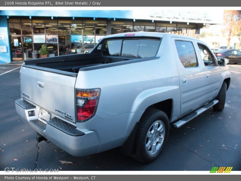 Billet Silver Metallic / Gray 2008 Honda Ridgeline RTL