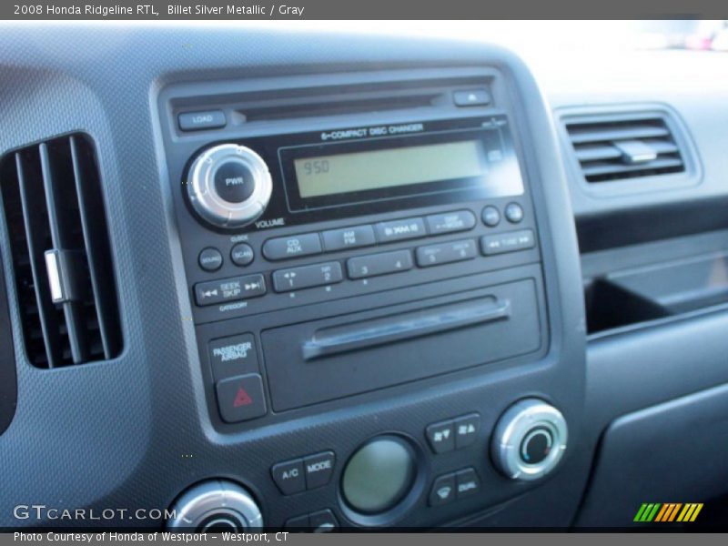 Billet Silver Metallic / Gray 2008 Honda Ridgeline RTL