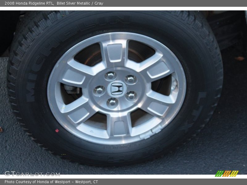 Billet Silver Metallic / Gray 2008 Honda Ridgeline RTL
