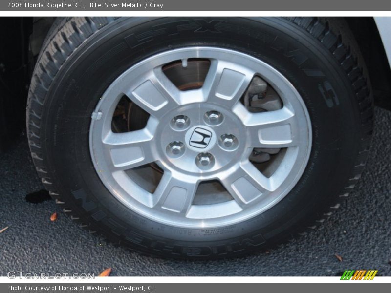 Billet Silver Metallic / Gray 2008 Honda Ridgeline RTL