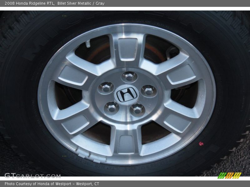 Billet Silver Metallic / Gray 2008 Honda Ridgeline RTL