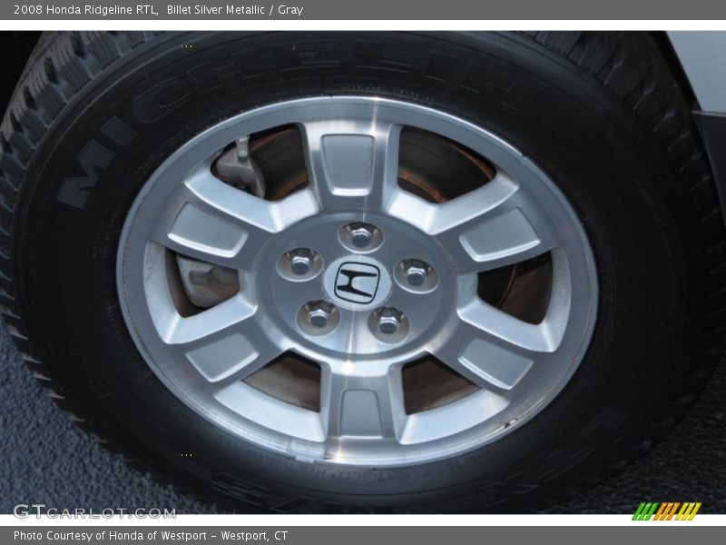 Billet Silver Metallic / Gray 2008 Honda Ridgeline RTL