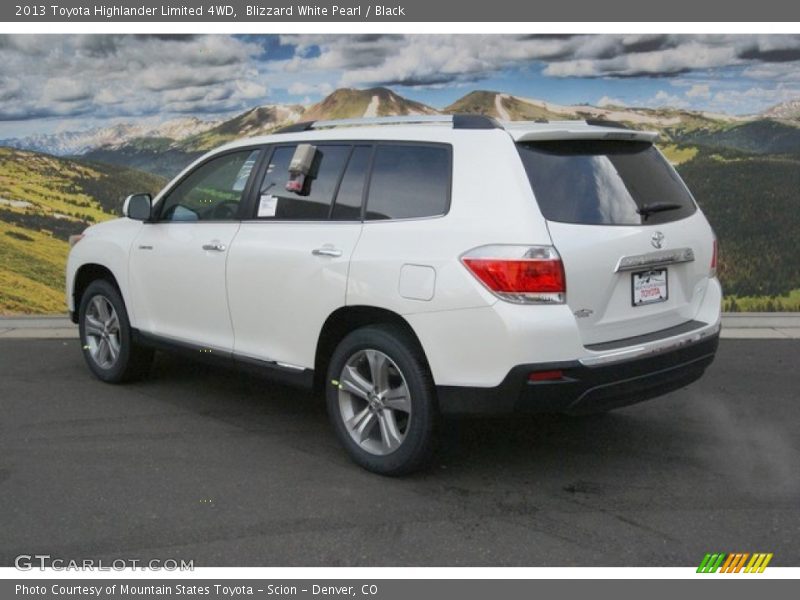 Blizzard White Pearl / Black 2013 Toyota Highlander Limited 4WD