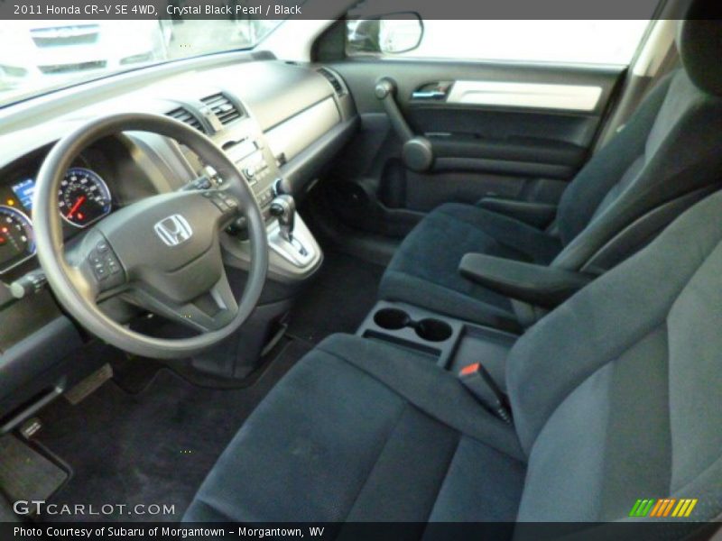 Crystal Black Pearl / Black 2011 Honda CR-V SE 4WD
