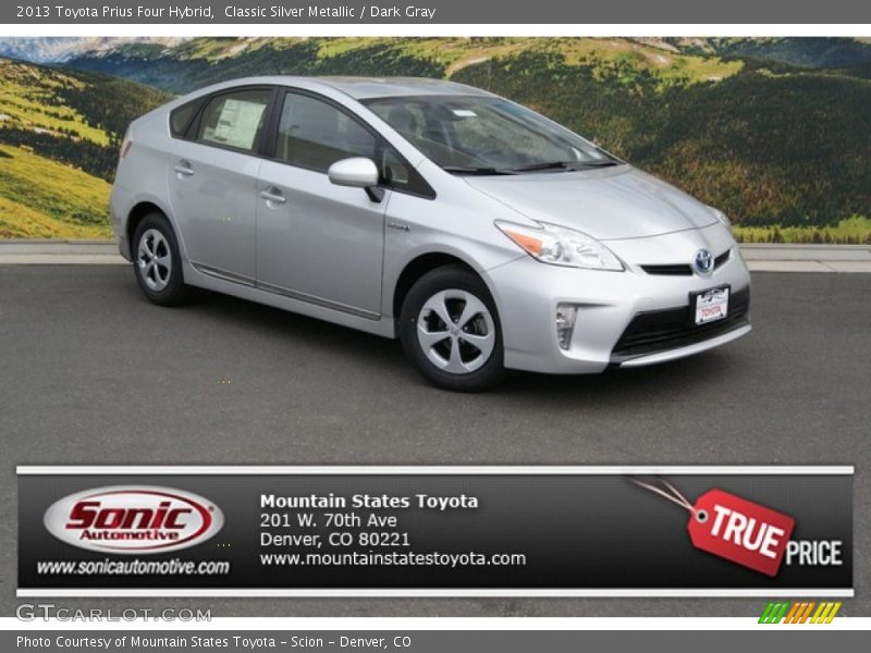 Classic Silver Metallic / Dark Gray 2013 Toyota Prius Four Hybrid