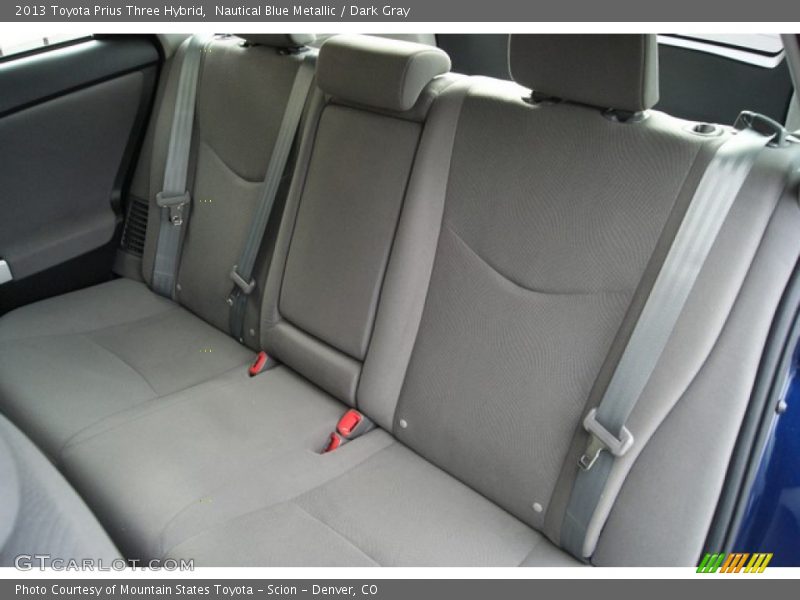 Nautical Blue Metallic / Dark Gray 2013 Toyota Prius Three Hybrid