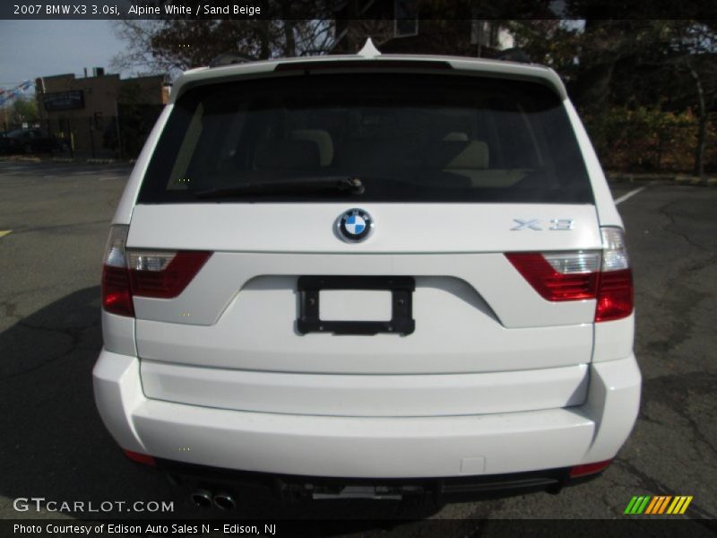 Alpine White / Sand Beige 2007 BMW X3 3.0si
