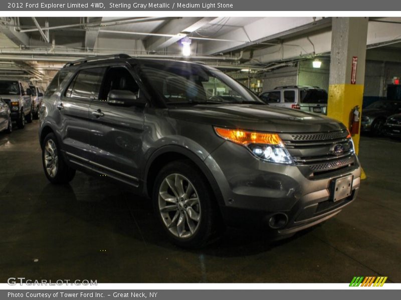 Sterling Gray Metallic / Medium Light Stone 2012 Ford Explorer Limited 4WD