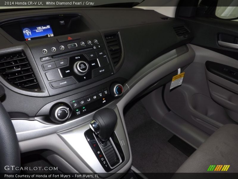 White Diamond Pearl / Gray 2014 Honda CR-V LX