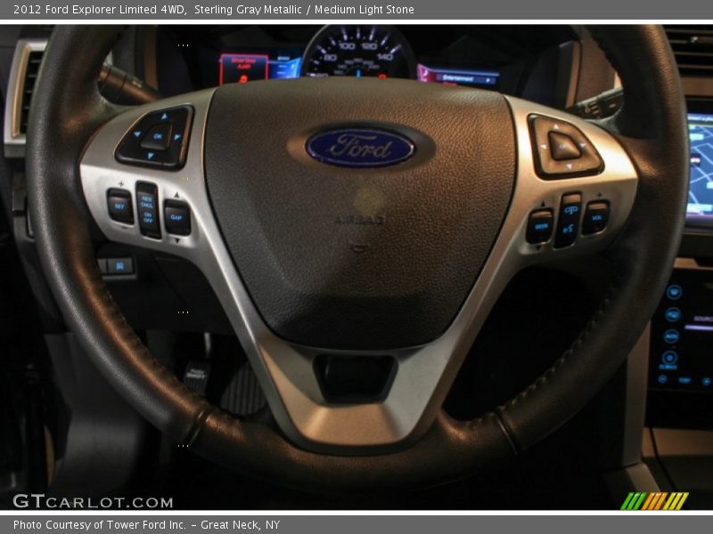 Sterling Gray Metallic / Medium Light Stone 2012 Ford Explorer Limited 4WD