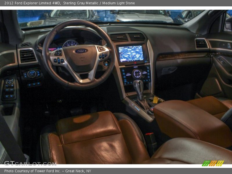 Sterling Gray Metallic / Medium Light Stone 2012 Ford Explorer Limited 4WD