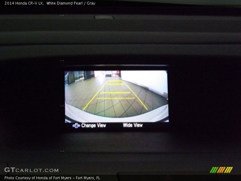 White Diamond Pearl / Gray 2014 Honda CR-V LX