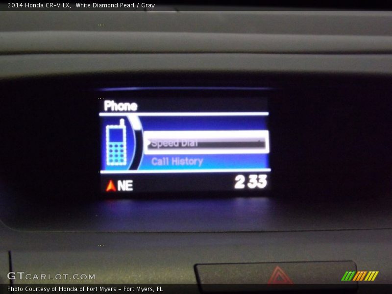 White Diamond Pearl / Gray 2014 Honda CR-V LX