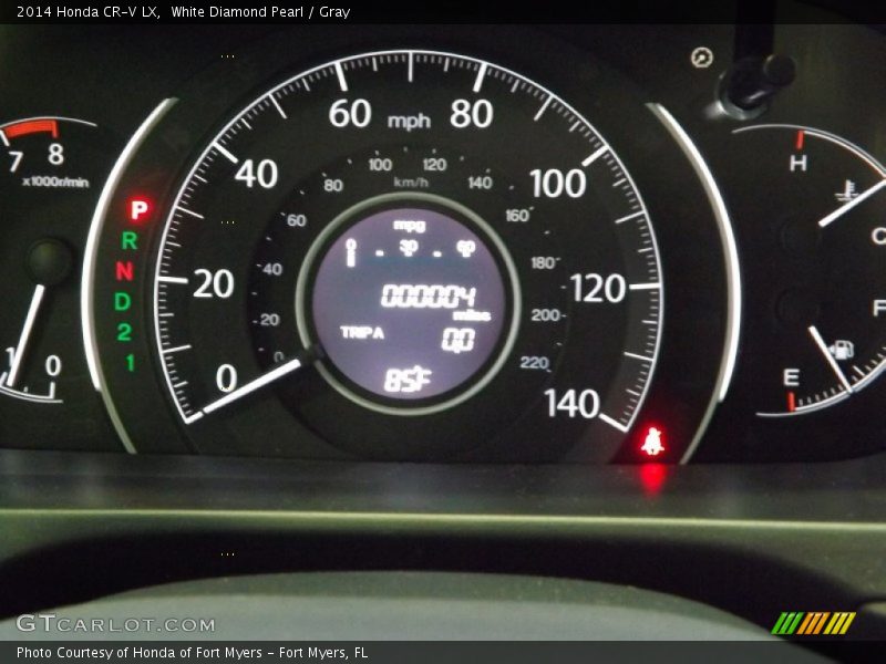 White Diamond Pearl / Gray 2014 Honda CR-V LX