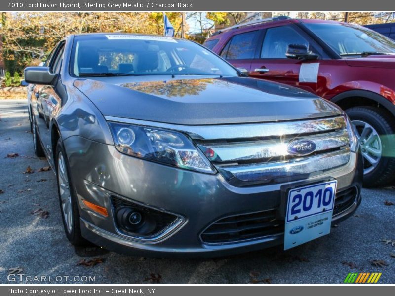 Sterling Grey Metallic / Charcoal Black 2010 Ford Fusion Hybrid