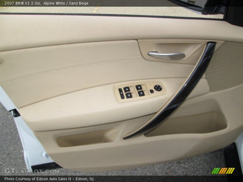Alpine White / Sand Beige 2007 BMW X3 3.0si