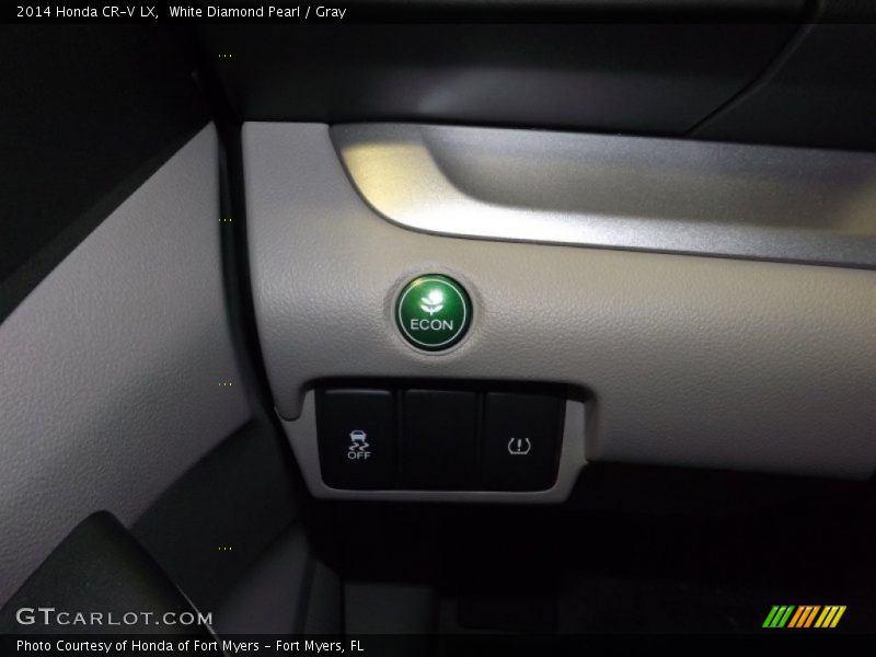 White Diamond Pearl / Gray 2014 Honda CR-V LX