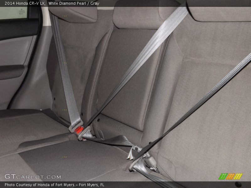 White Diamond Pearl / Gray 2014 Honda CR-V LX