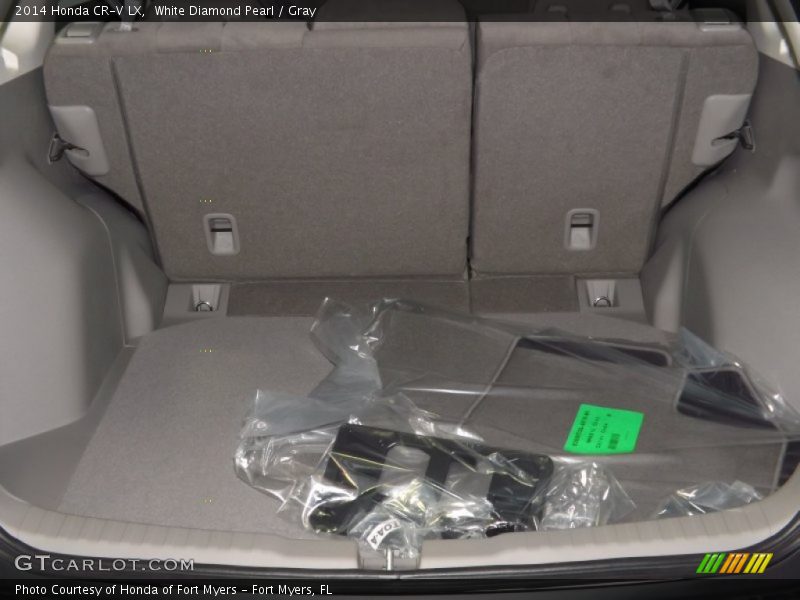 White Diamond Pearl / Gray 2014 Honda CR-V LX