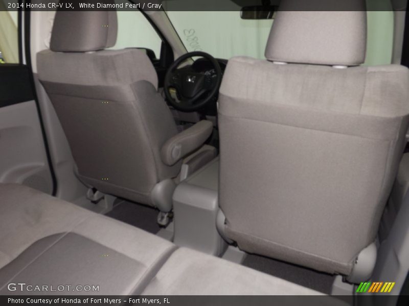 White Diamond Pearl / Gray 2014 Honda CR-V LX