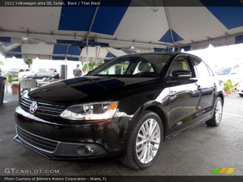 Black / Titan Black 2011 Volkswagen Jetta SEL Sedan